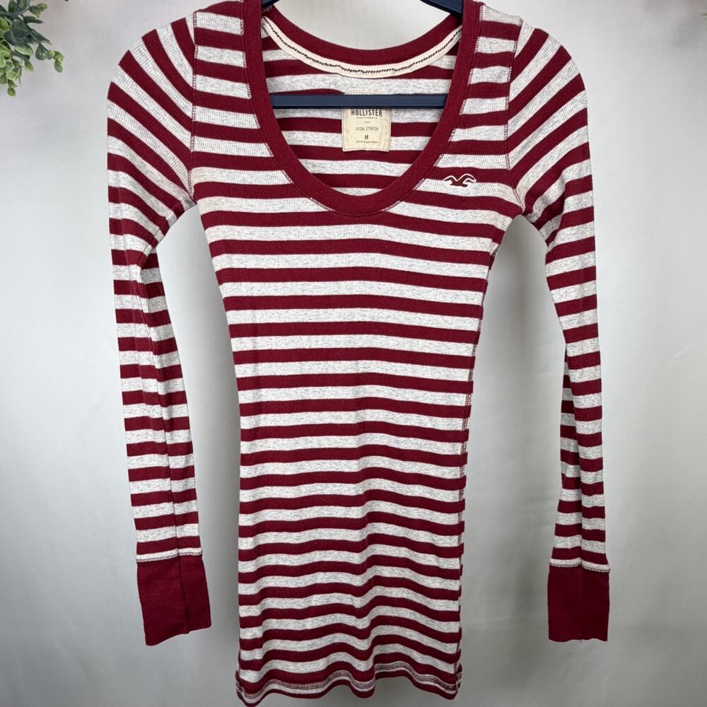 Hollister Vintage Y2K Ribbed Striped Size Medium Bella Swan 00s Elena Gilbert